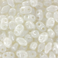 Matubo MiniDuo Perlen 4x2.5mm Luster - opaque white